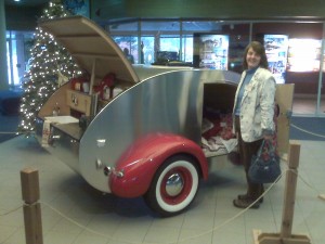 Lois looking giddy at a teardrop