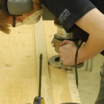Keith routing the lap joint