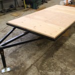 Dryfitting the floor on the trailer