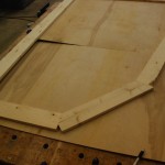 Setting up the frame around the hatch area