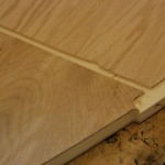 Rabbet edge with beginning for notch for the galley spar.